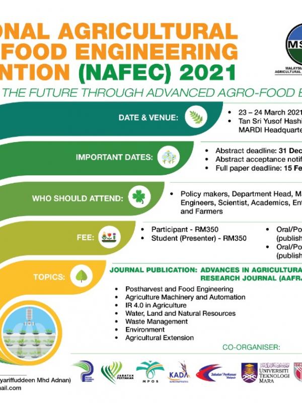 NATIONAL AGRICULTURAL AND FOOD ENGINEERING CONVENTION (NAFEC) 2021